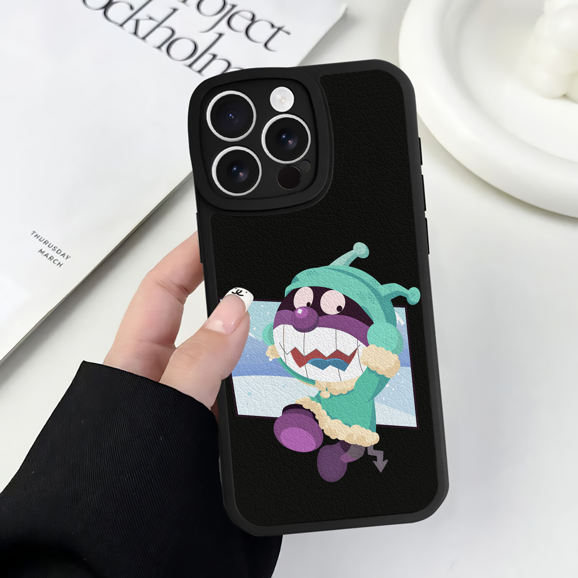 （画像用） アンパンマン Anpanman 【iPhone 16シリーズ対応】シリコンスマホケース（レザー調） 材質：シリコン